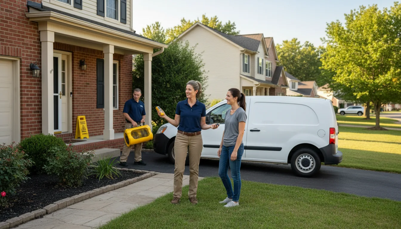 Residential water damage restoration in Alcoa, TN